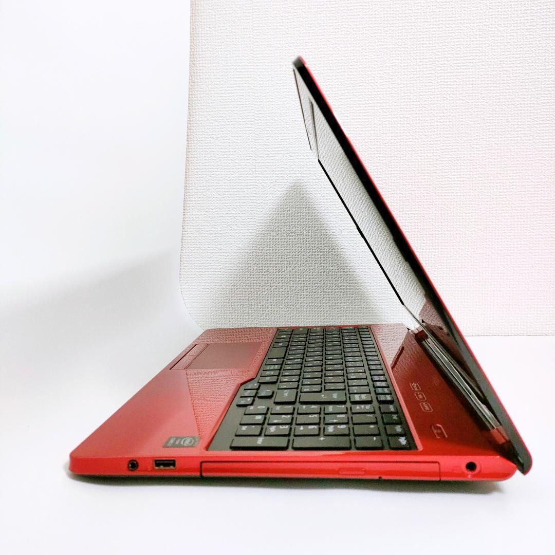 Corei7✨️Windows11/SSD/富士通/カメラ付き赤ノートパソコン