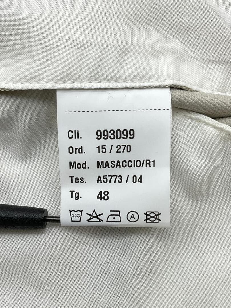 新品 giab's ARCHIVIO 永久クリースストレッチスラックス 48