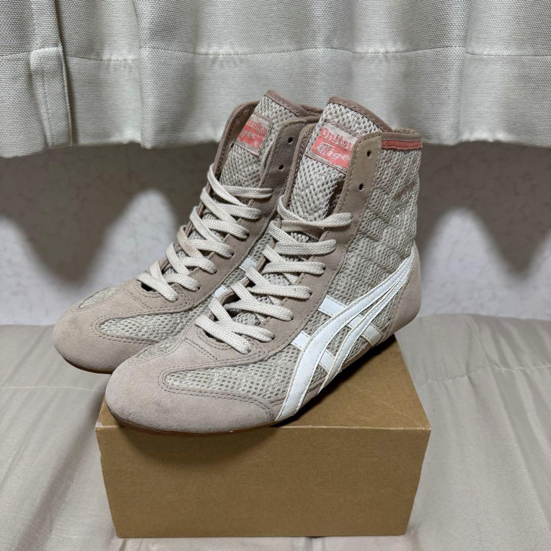 【希少・良品】オニツカタイガー レスリングシューズ ハイカット
