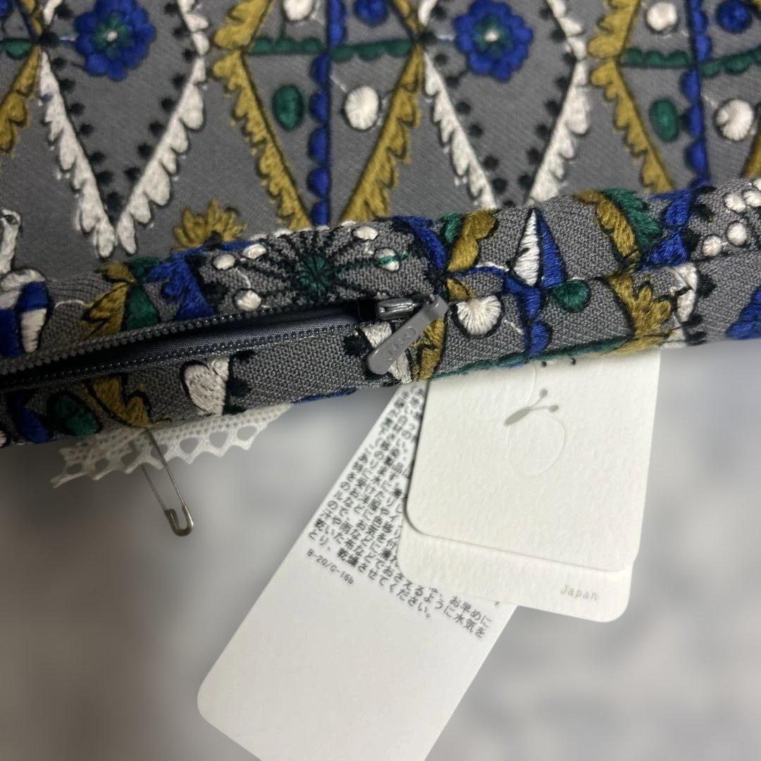 新品未使用】mina forest diamondクッションカバー　グレー