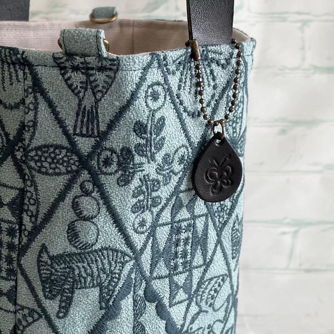 ハンドメイド　バケツトートバッグ　ミナペルホネン symphony 428