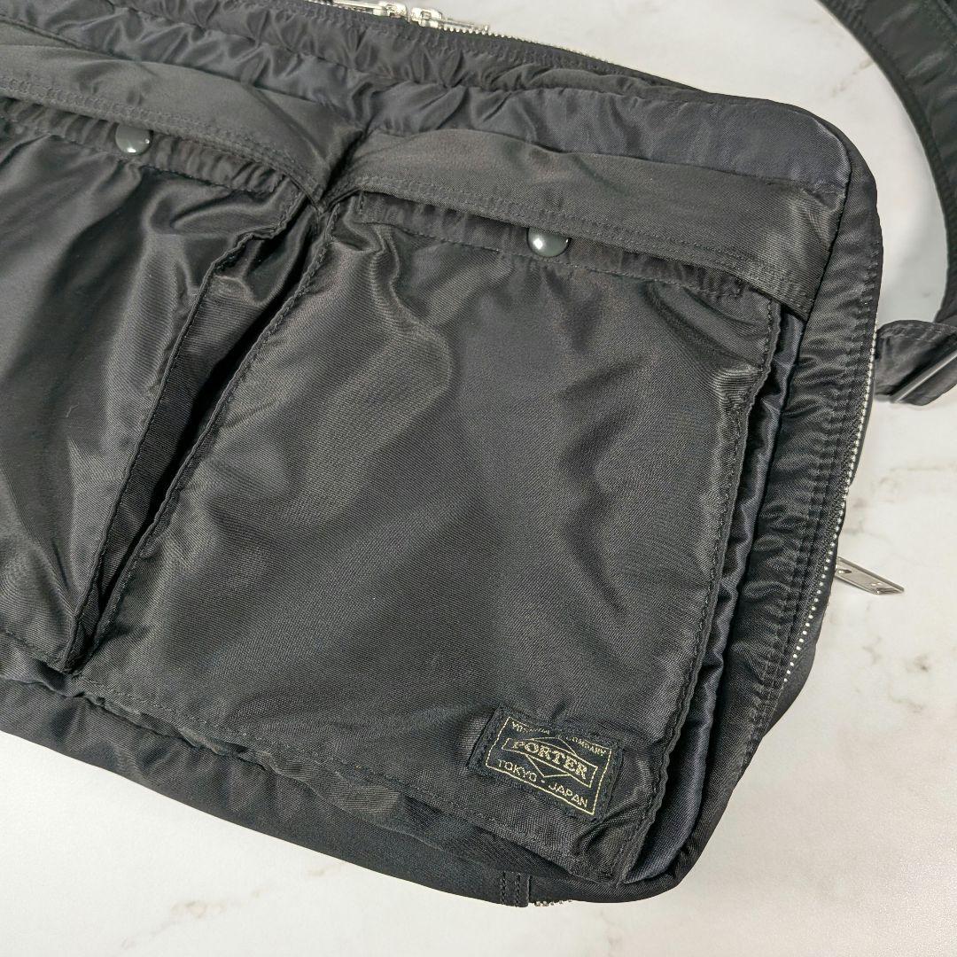 PORTER ポーター タンカー ショルダーバッグ (XL) ブラック ２層式