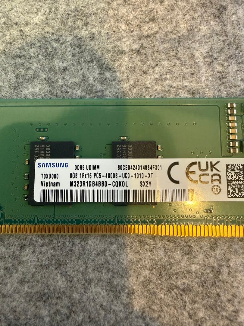 DDR5 4800 メモリ　8gb デスクトップPC用