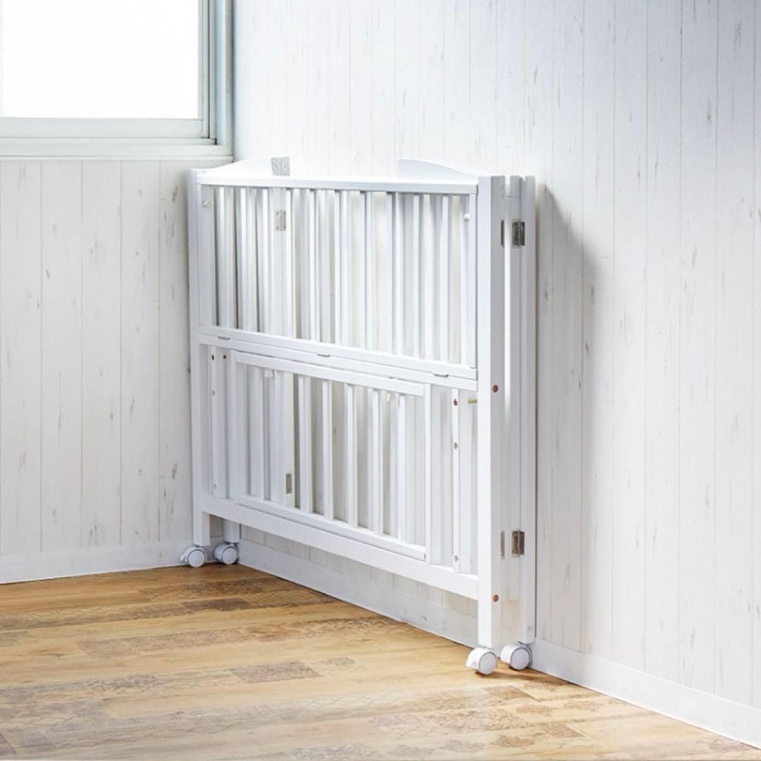 KATOJI 折りたたみハイタイプベビーベッド