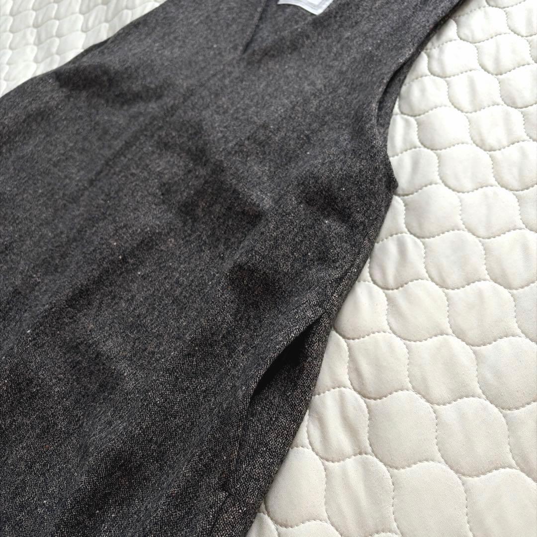 【24SS美品】BEARDSLEY✴︎カラーネップジャンパースカート　サイズ1 黒