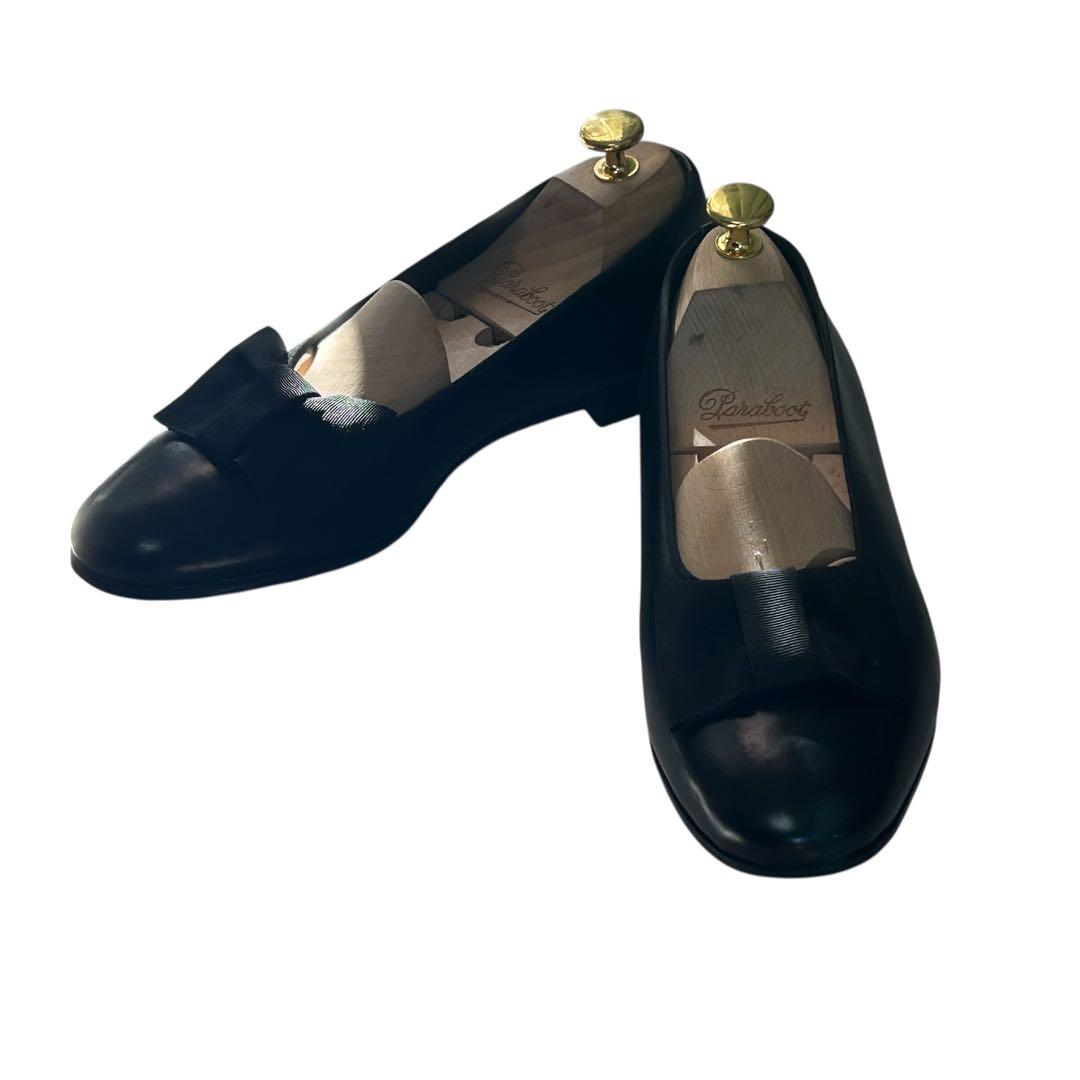 美品 希少ポールスチュアート オペラパンプス ブラック24.5cm 英国製