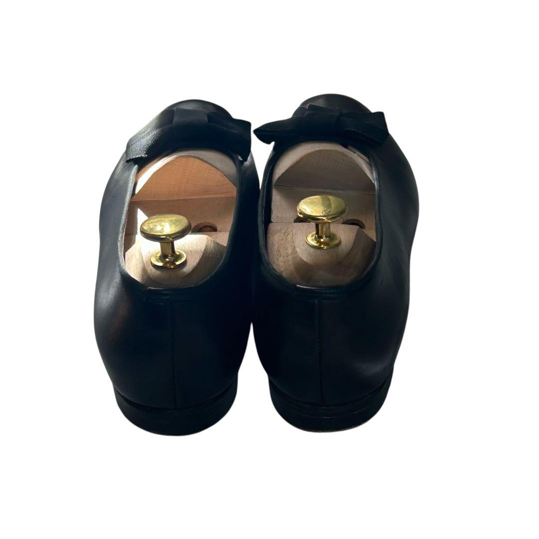 美品 希少ポールスチュアート オペラパンプス ブラック24.5cm 英国製