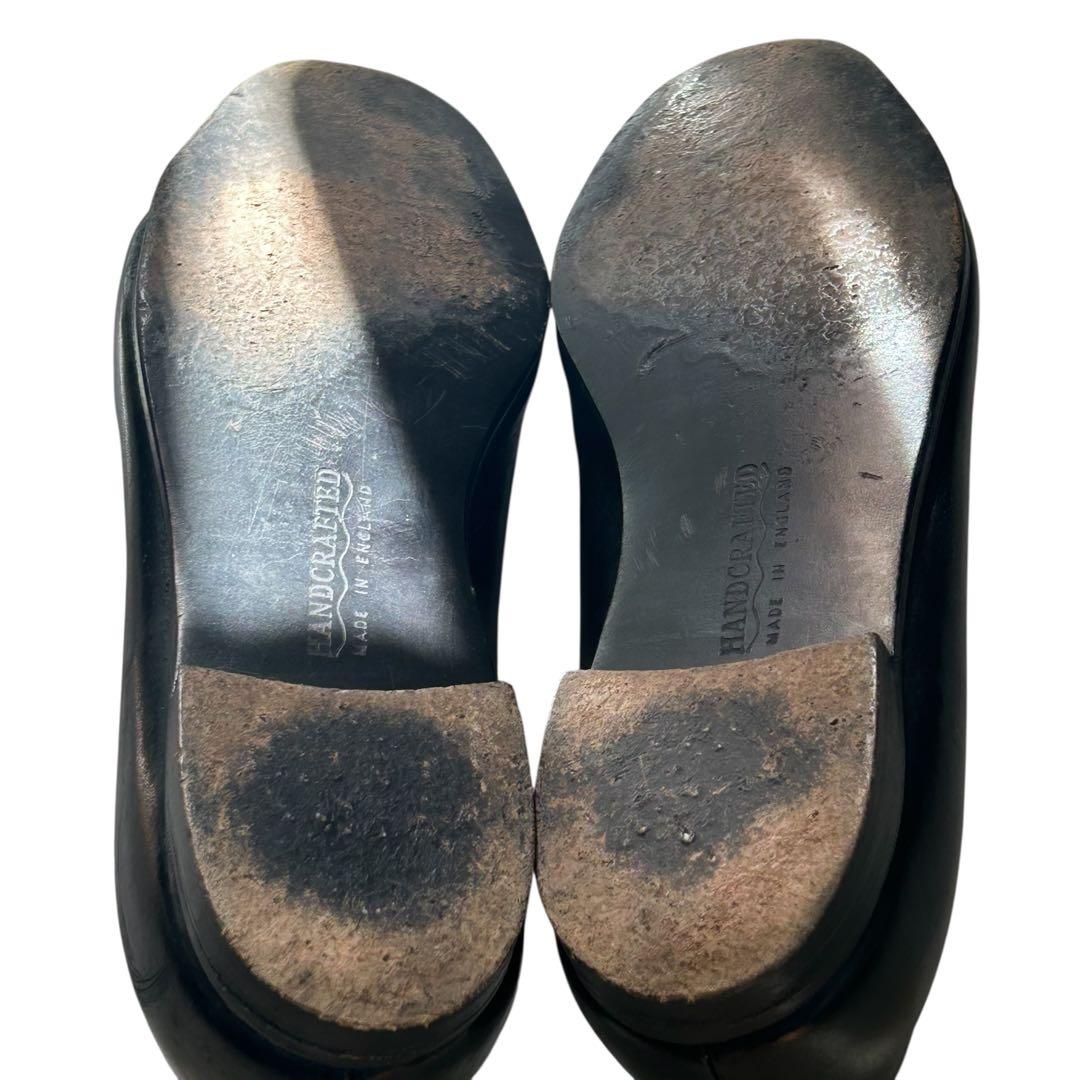 美品 希少ポールスチュアート オペラパンプス ブラック24.5cm 英国製