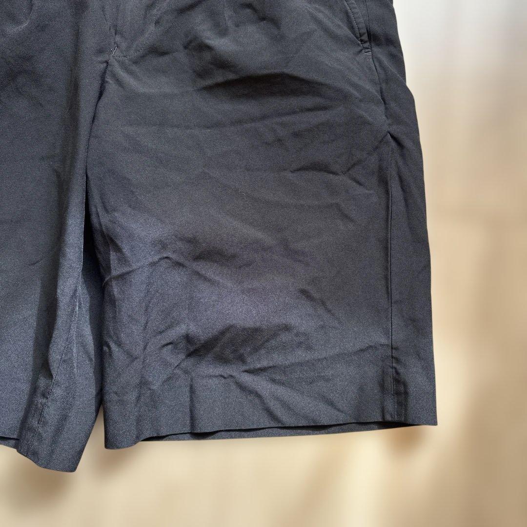 美品 コムデギャルソンオムドゥ ハーフパンツ ツータック ポリエステル縮絨 M