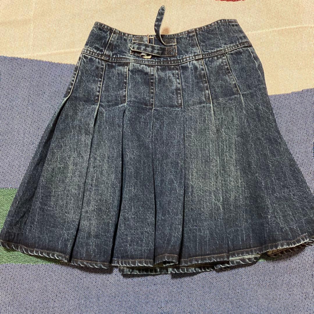 COYSEIO DEEP DENIM PLEATS スカート