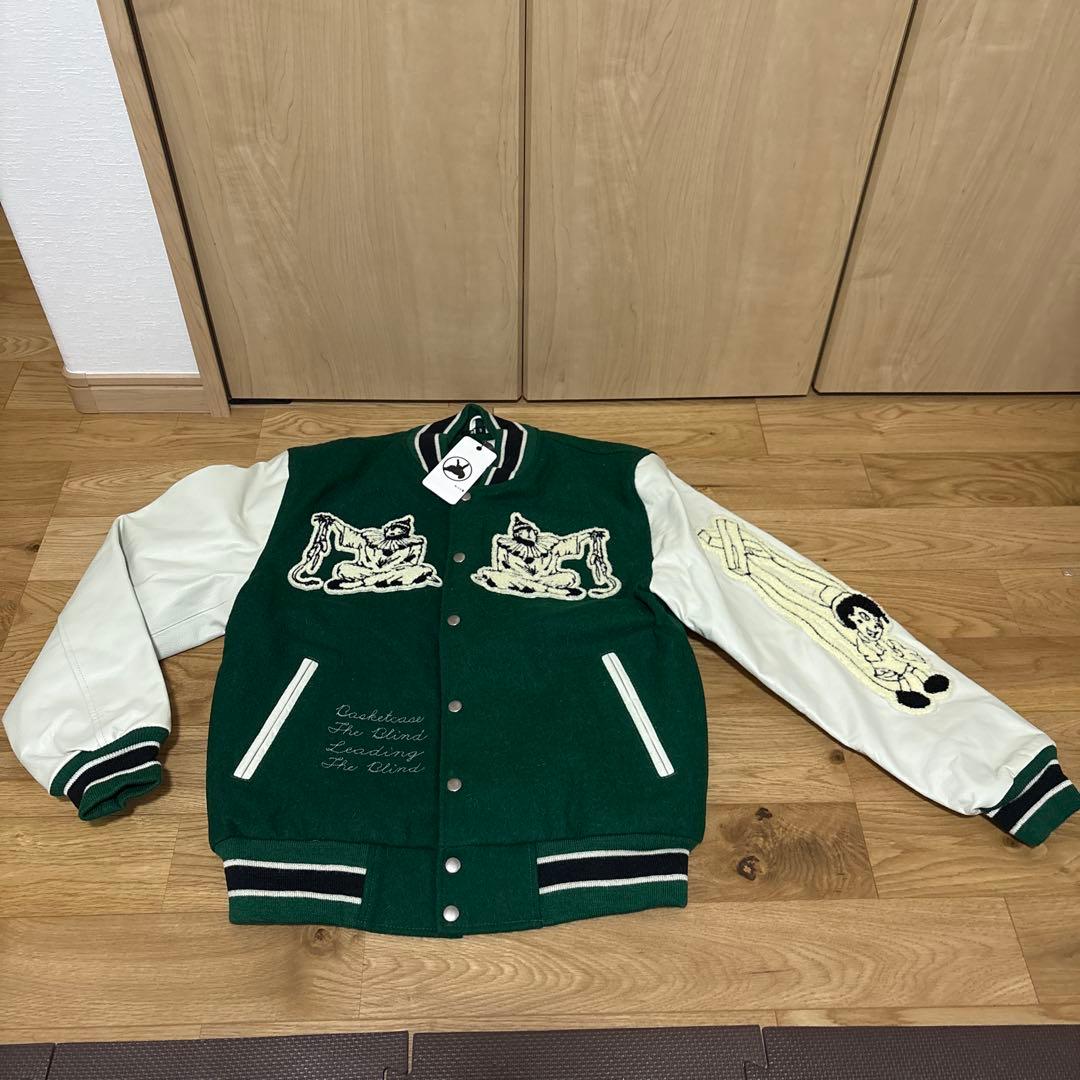 新品未使用 Basketcase JKT 緑色スタジャン