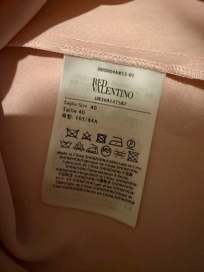 RED VALENTINO ピンクミニワンピース 40 結婚式 パーティー
