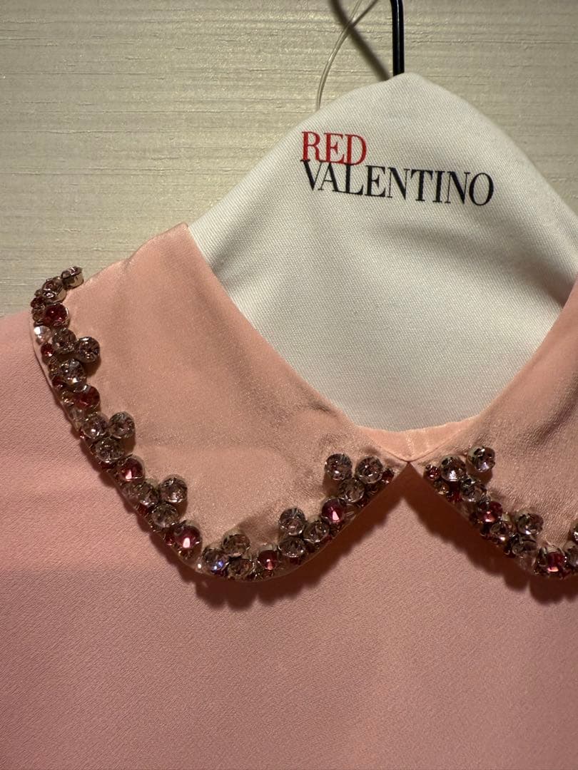 RED VALENTINO ピンクミニワンピース 40 結婚式 パーティー