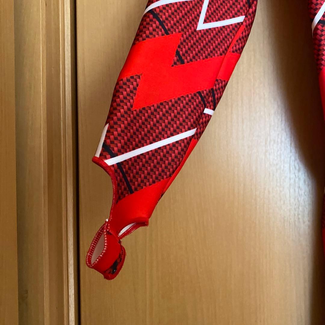 子ども用スキーウェア レッド　150 新品　ワンピース　ワンピ　スキー