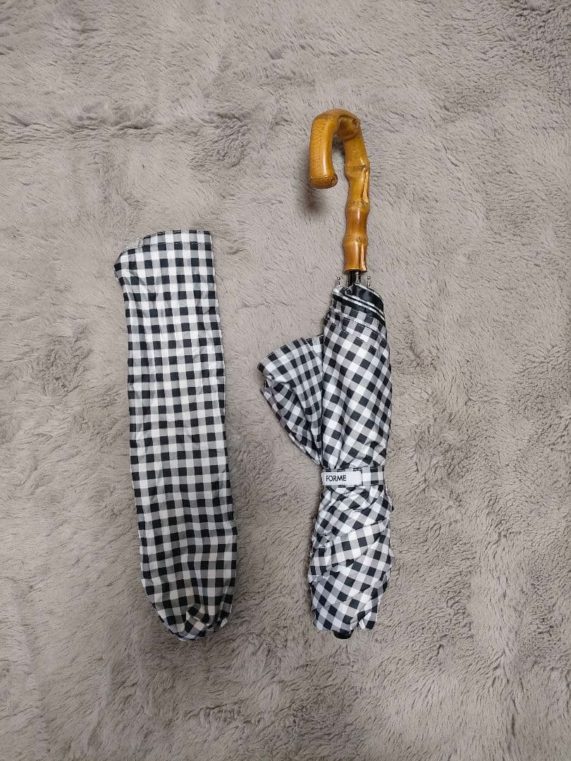 東原亜希 forme 日傘 ギンガムチェック