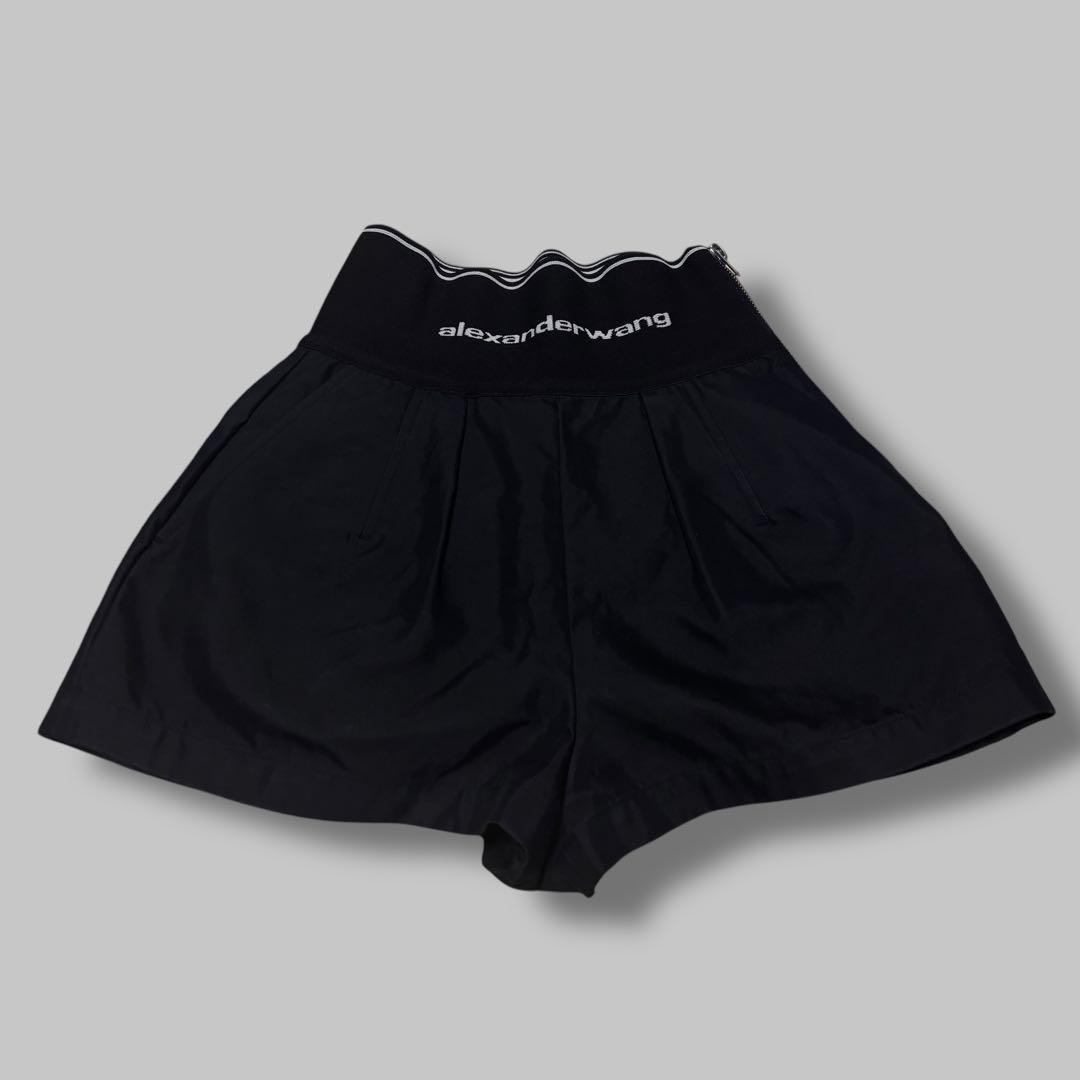 極美品 アレキサンダーワン ウエストバンド サファリショーツ ショートパンツ