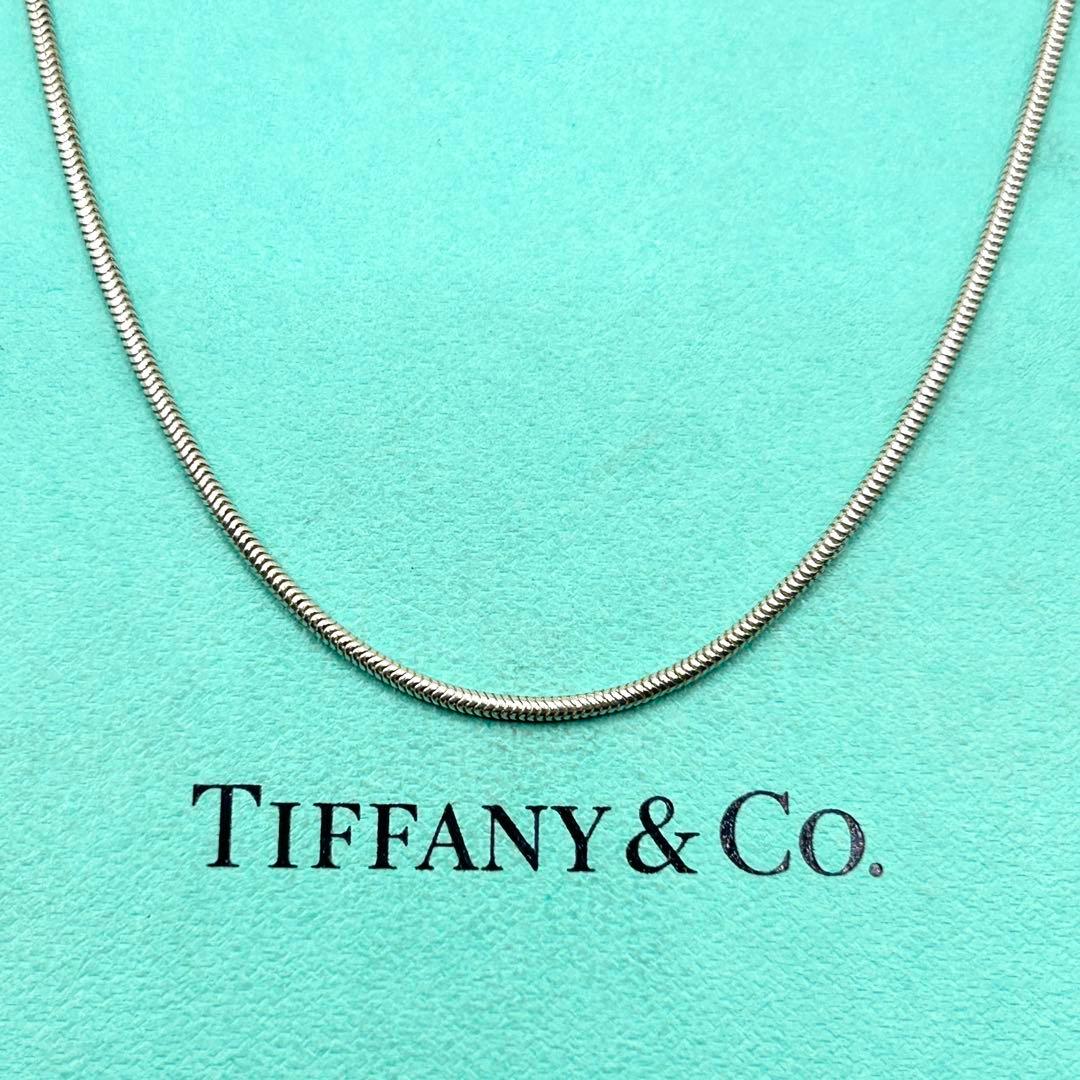 美品　ティファニー　スネーク　チェーン　ネックレス　シルバー　925 約46cm