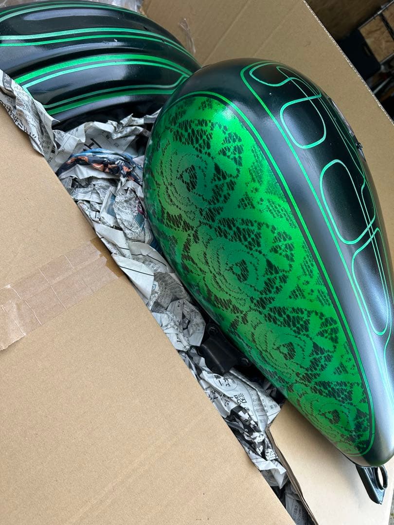 ビラーゴ250 タンク リアフェンダー 自家塗装 コック＆ポンプもセット