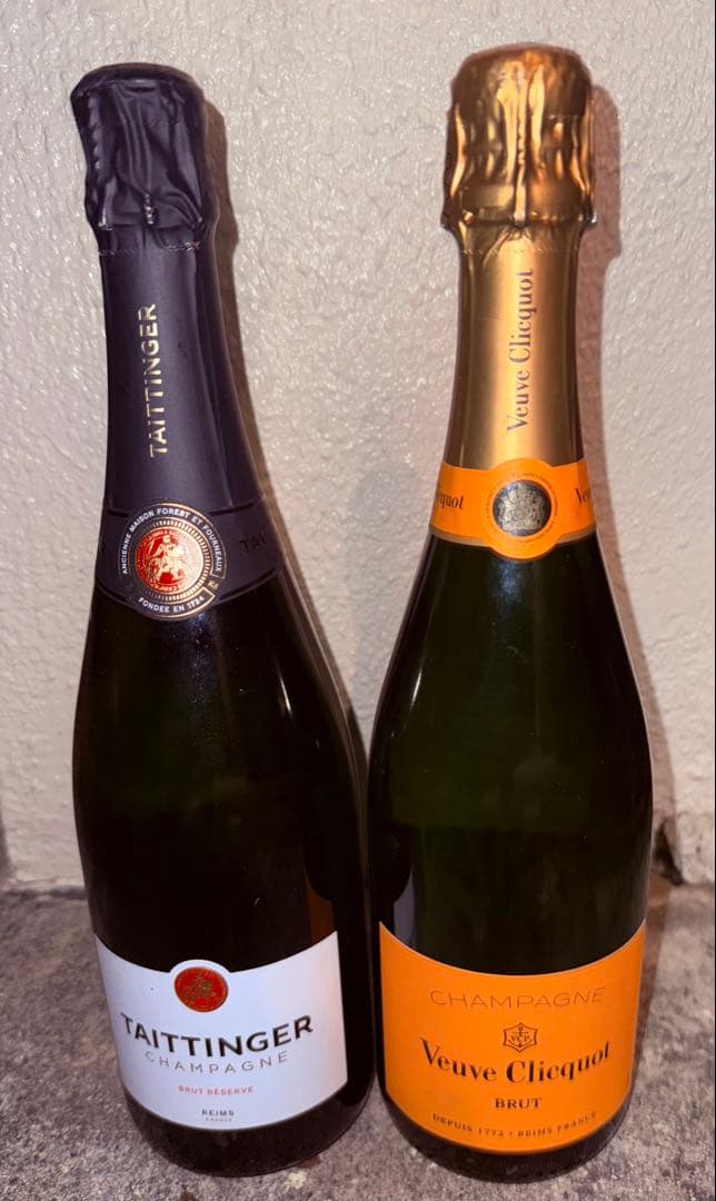 Taittinger & Veuve Clicquot シャンパン2本セット