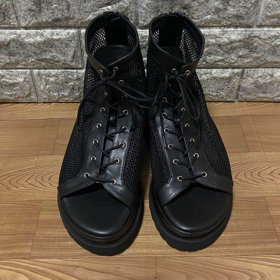 新品未使用　Ellno Loset エルノロゼット　メッシュブーツサンダル