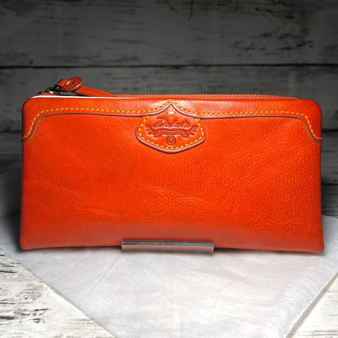 くまちゃん✨Dakotaダコタ 二つ折り長財布ハーヴェスト本革多収納レザー