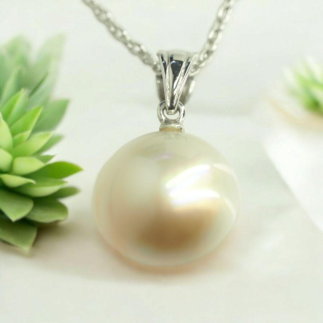 N108●　田崎真珠　TASAKI　タサキ　可愛い天然マベパールネックレス