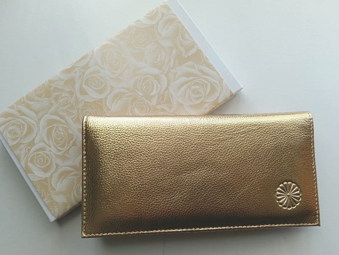 【新品・未使用】皇居 長財布　ゴールド　金