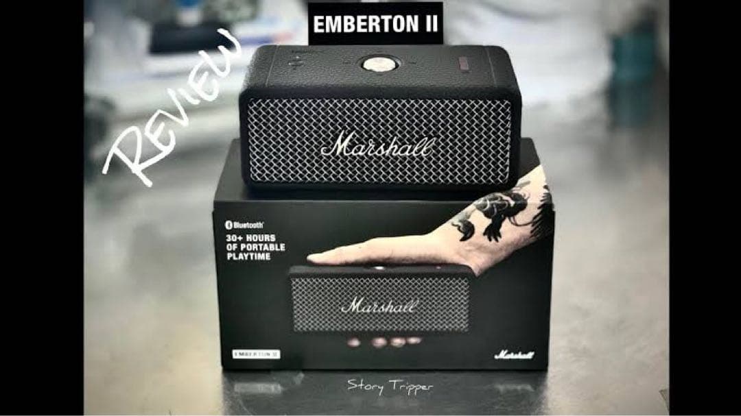 スピーカー・ウーファー Marshall Emberton II Black and Steel