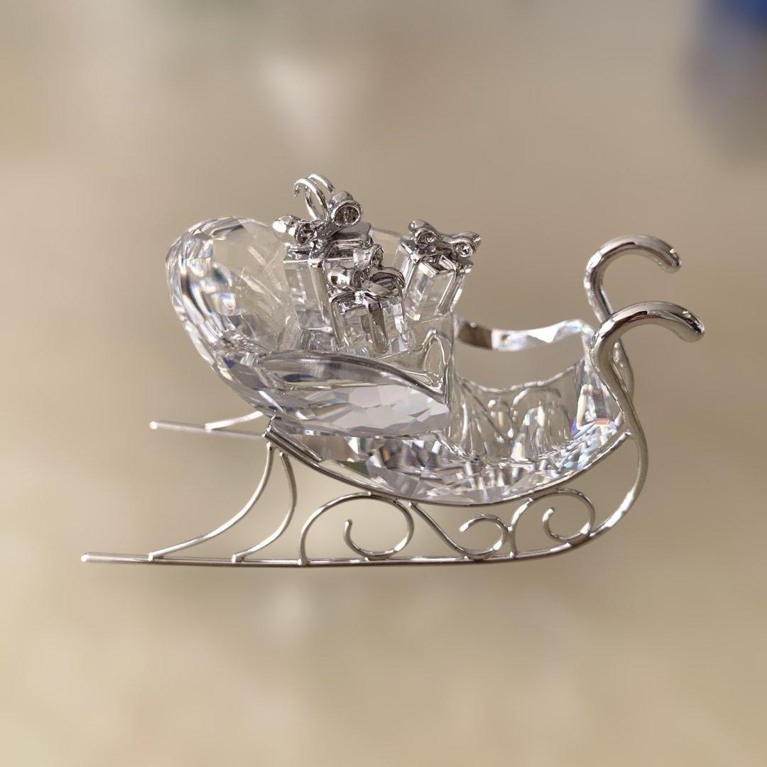 スワロフスキー クリスマス　オーナメント　ソリ　SWAROVSKI 置物