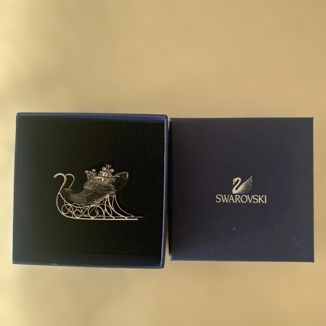 スワロフスキー クリスマス　オーナメント　ソリ　SWAROVSKI 置物