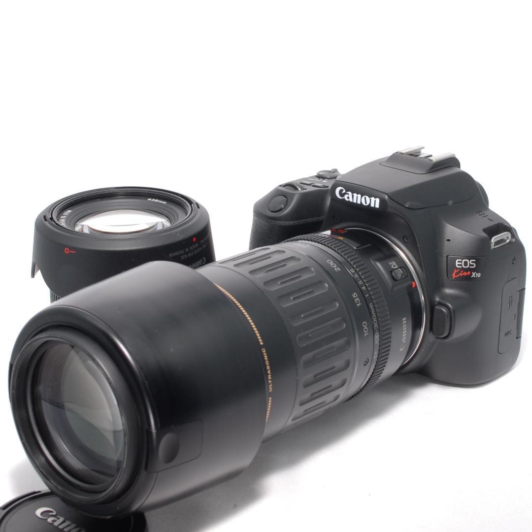 ✨Canon Kiss X10✨ダブルレンズ✨高速手ブレ補正＆超望遠✨一眼レフ
