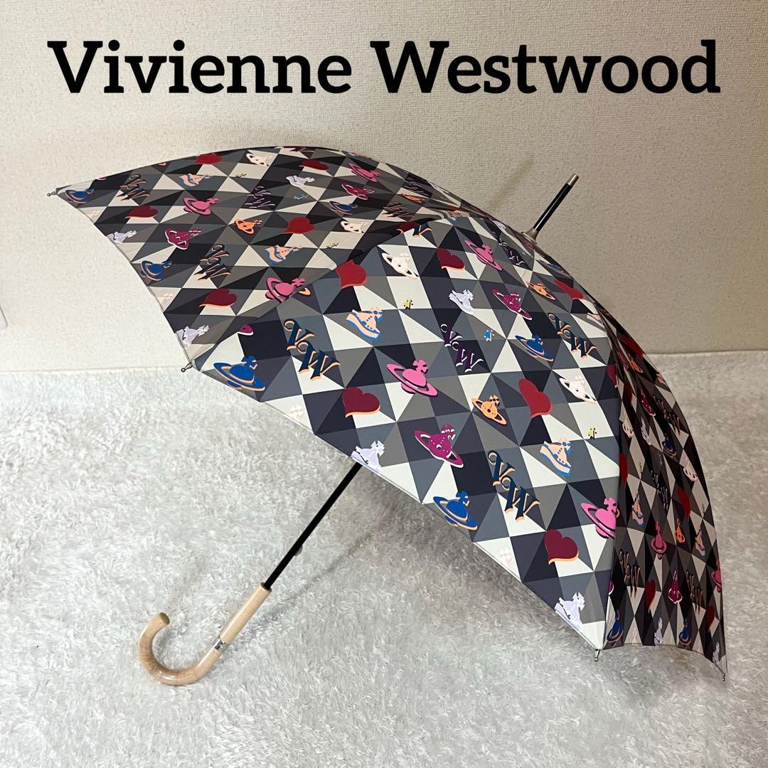 ✨超激レア✨Vivienne Westwood 総柄 長傘 オーブ マルチカラー