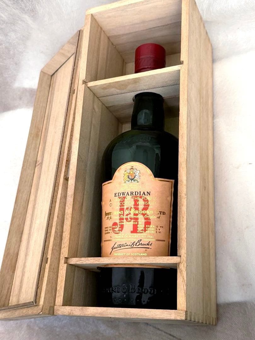希少　J&B EDWARDIANエドワーディアン　ウッドギフトBOX750ml