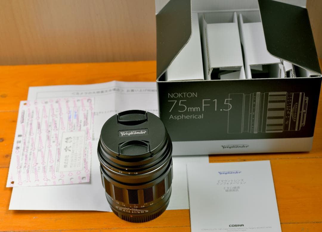 〓 フォクトレンダー NOKTON 75mm F1.5 ニコン Zマウント 〓