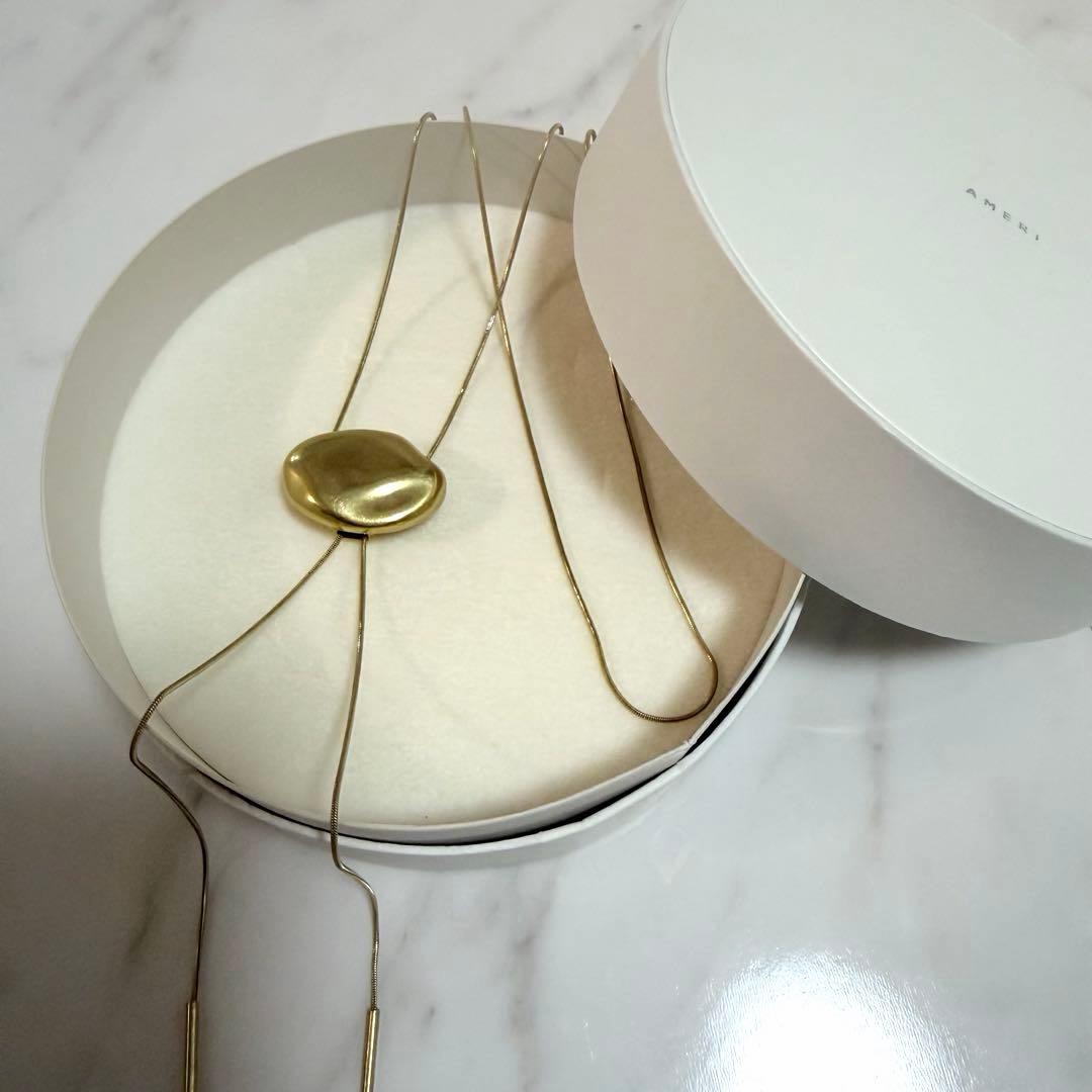 アメリ 2WAY STONE LIKE SLIDE CHAIN NECKLACE