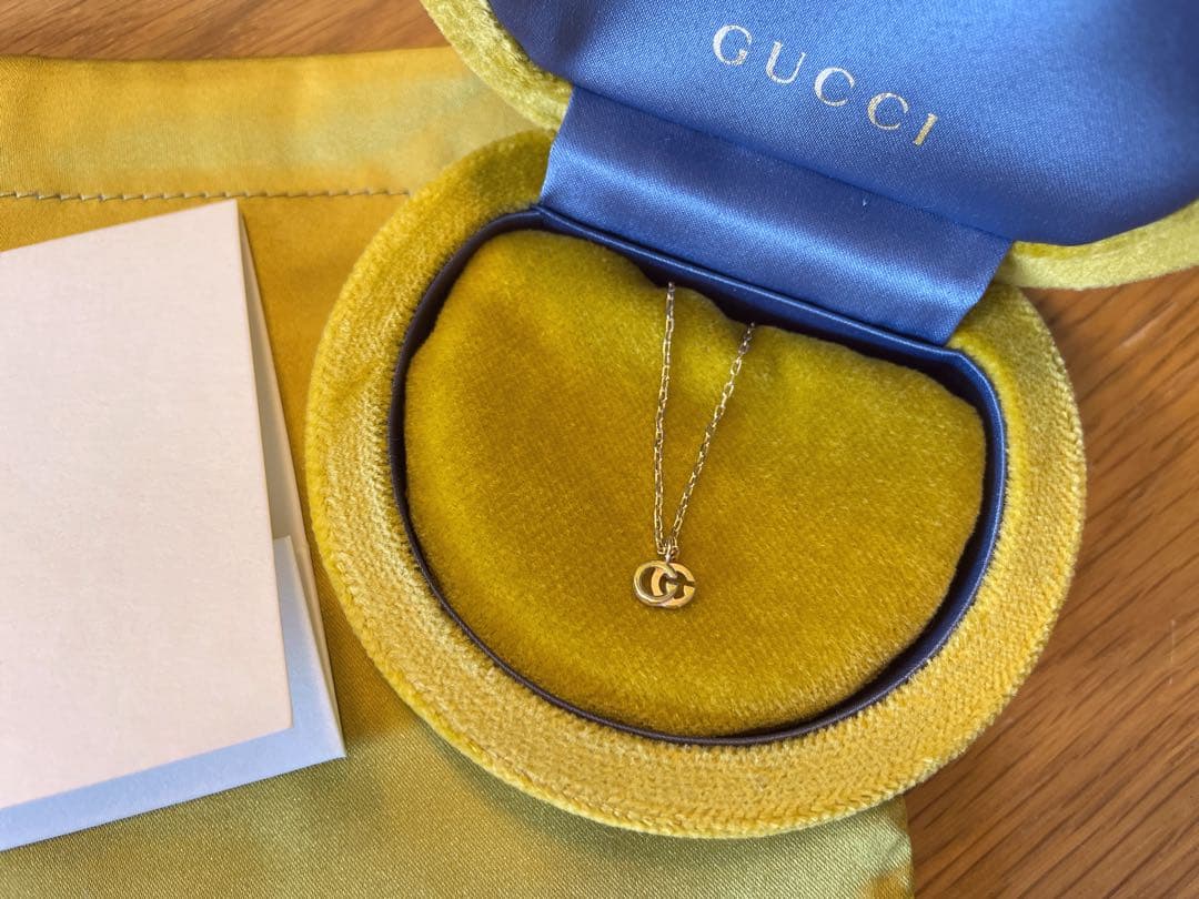 GUCCI ゴールド　ネックレス(付属品あり)