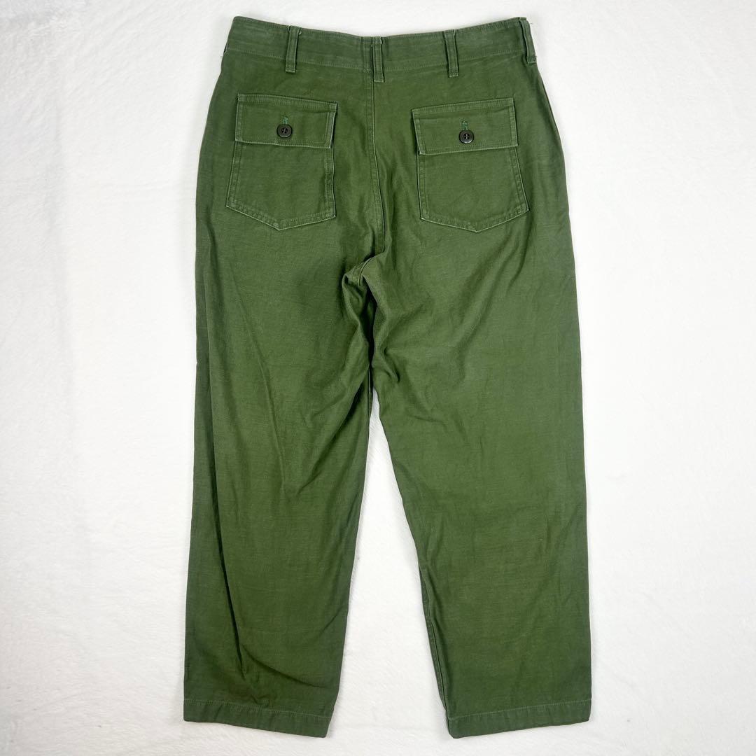 b1365✨美品✨【Shinzone】ベイカーパンツ　希少サイズ　40　カーキ