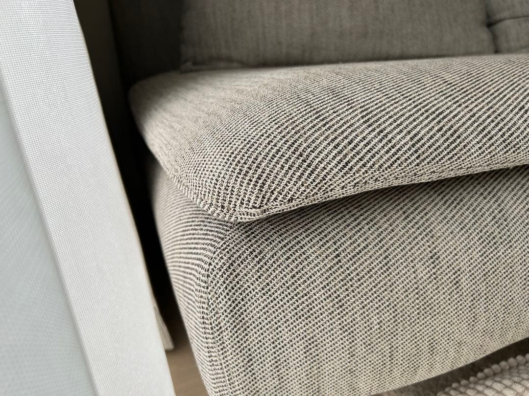 IKEA ソーデルハムン3人掛け　ヴィーアルプ ベージュ/ブラウン