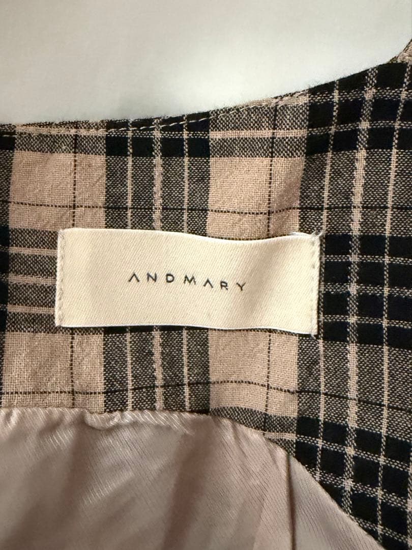 ANDMARY Aine set mini dress beige Sサイズ