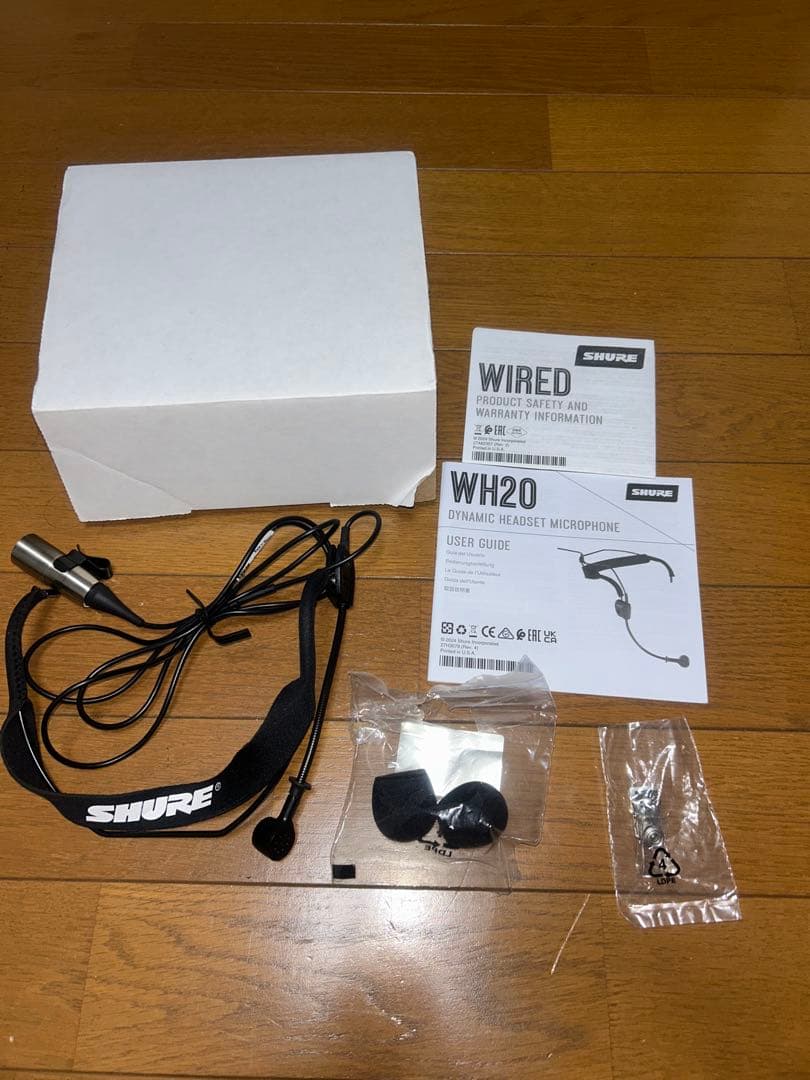 SHURE WH20 ダイナミックヘッドセットマイク
