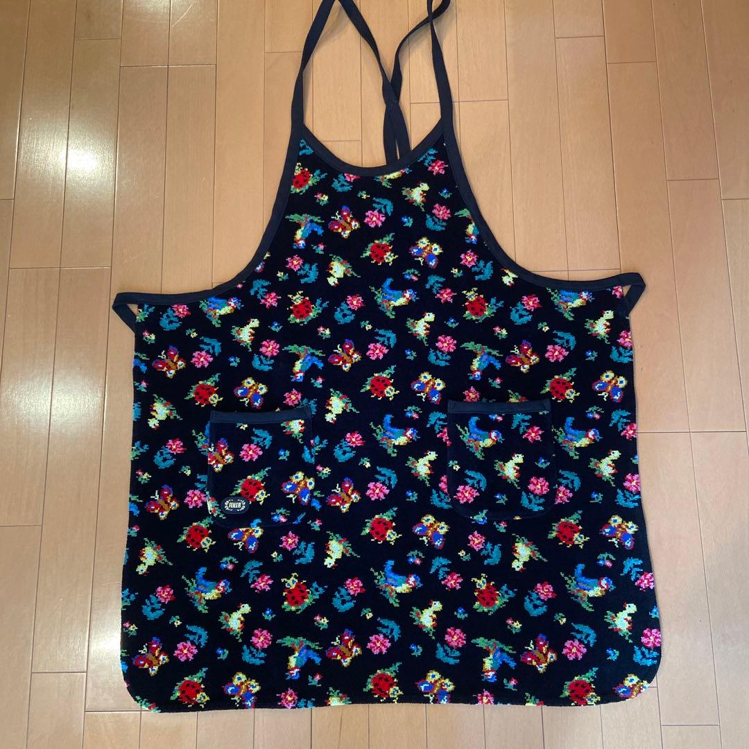 新品未使用　フェイラー　ドイツ・シュニール織　ハイジ　エプロン　ブラック