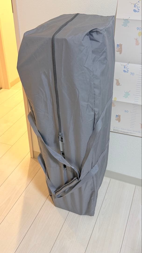 アップリカ　ココネルエアーAB 折りたたみベビーベッド グレー