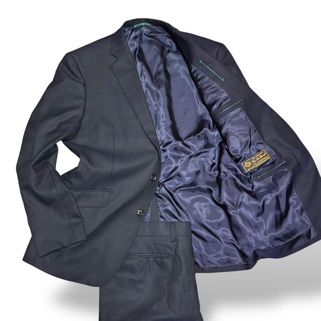 スーツ LOLOPIANA setup suits navy MERINO wool