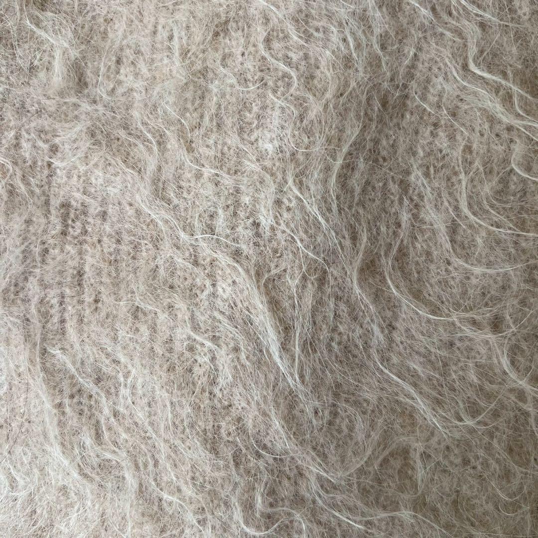 定価3.7万 JUN MIKAMI アルパカシャギー ニットベスト ベージュ