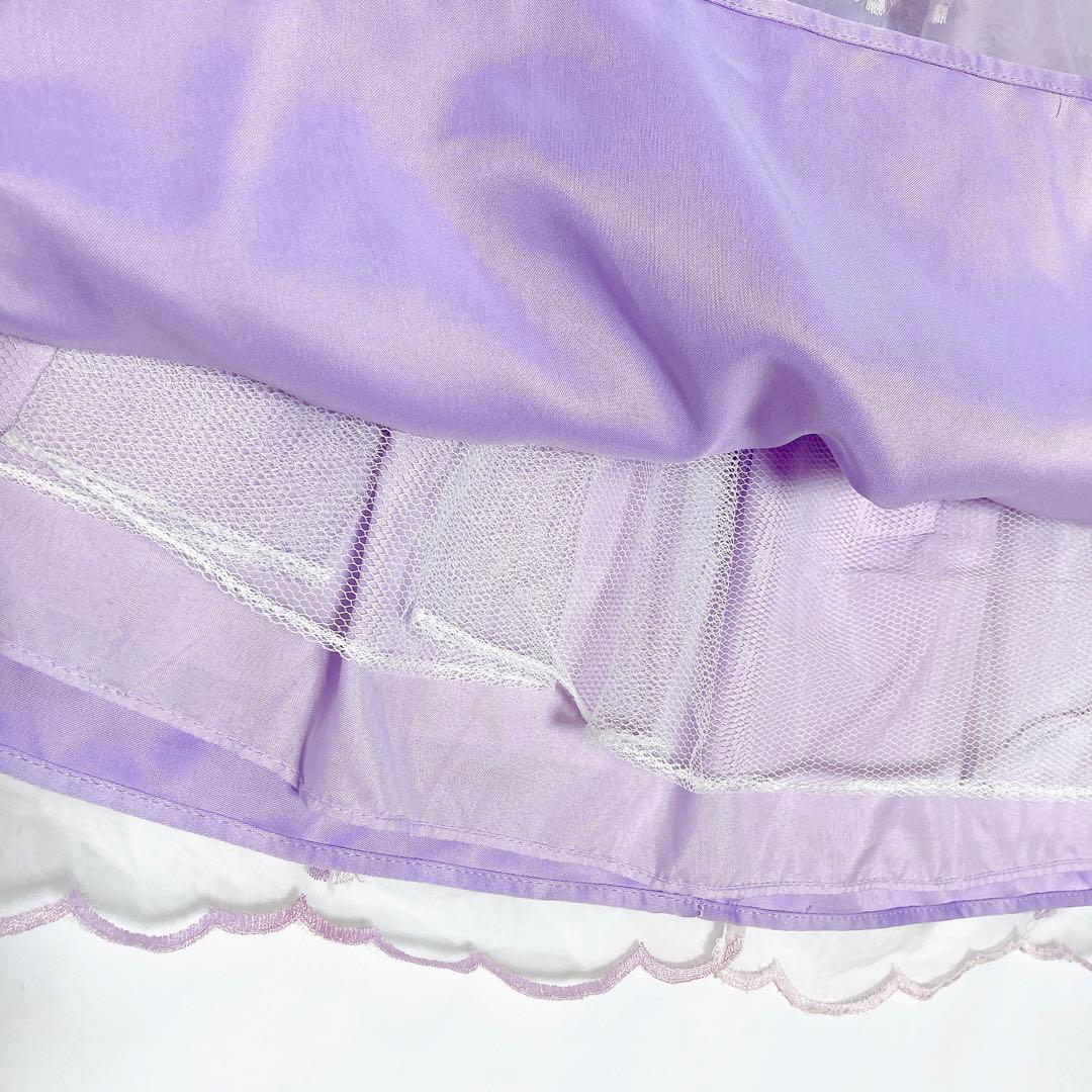 ラベンダー 刺繍 120 セレモニー 入学 卒園 発表会 フォーマル