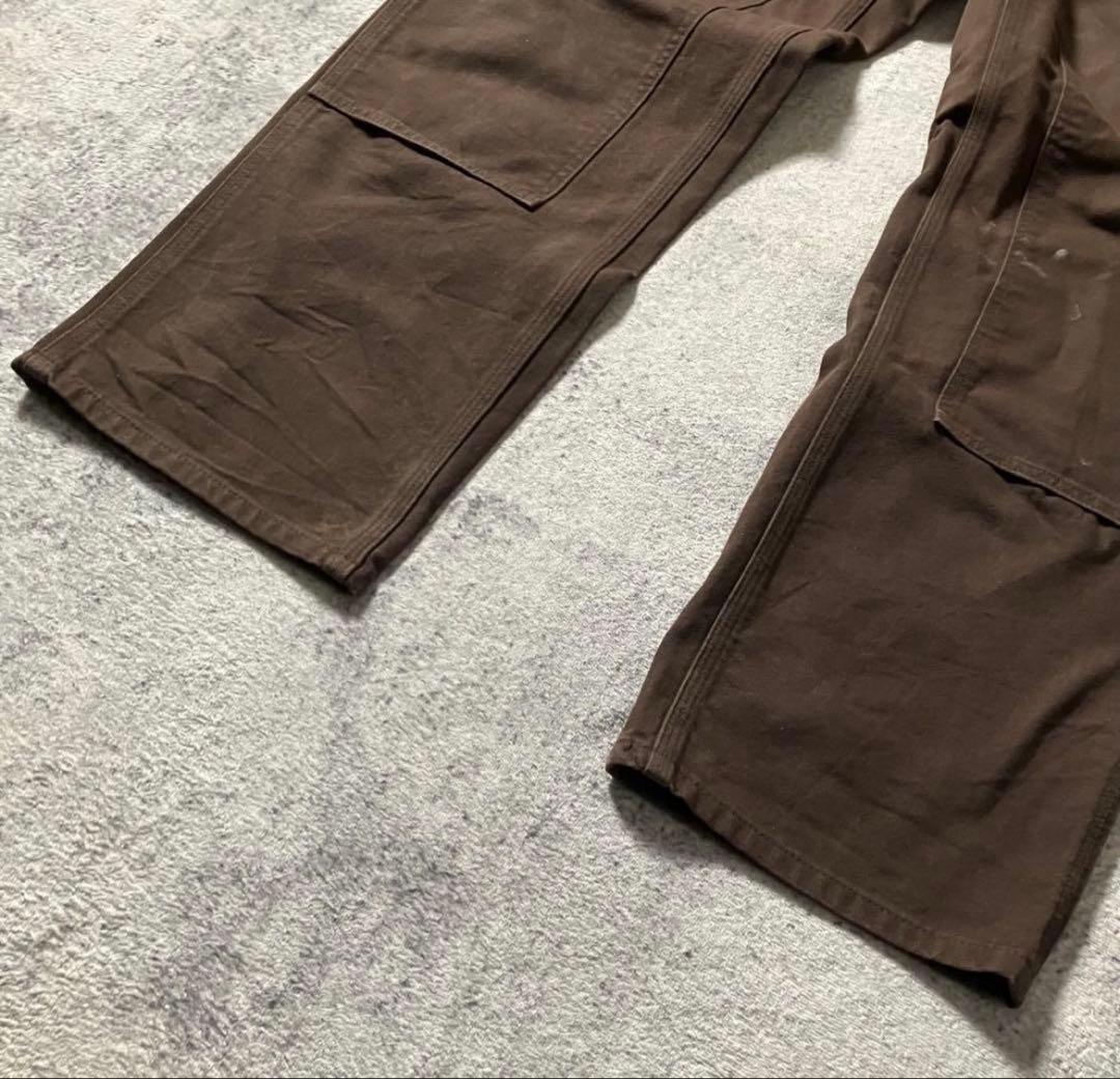 00sCarhartt34×32ダブルニーB136ブラウンカーハートダック