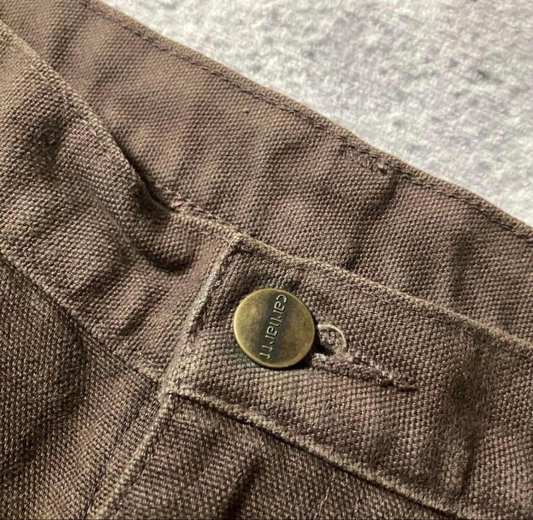 00sCarhartt34×32ダブルニーB136ブラウンカーハートダック