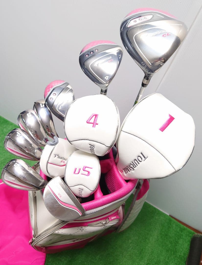 ツアーステージCL レディース ゴルフ8本セット【ほぼ未使用品】