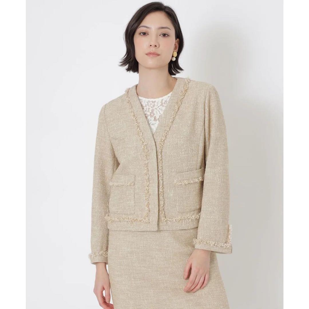 EPOCA エポカ　コットンミックスツイード スーツ　セットアップ　サイズ38