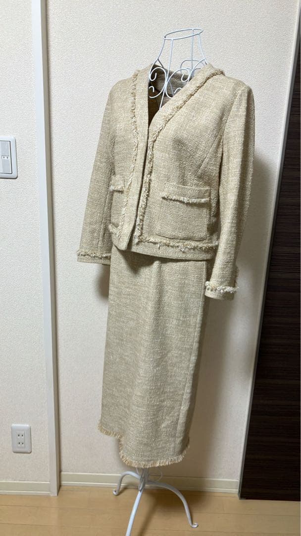 EPOCA エポカ　コットンミックスツイード スーツ　セットアップ　サイズ38